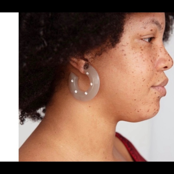 NWT Rachel comey hula hoop acrylic earrings - Picture 6 of 6